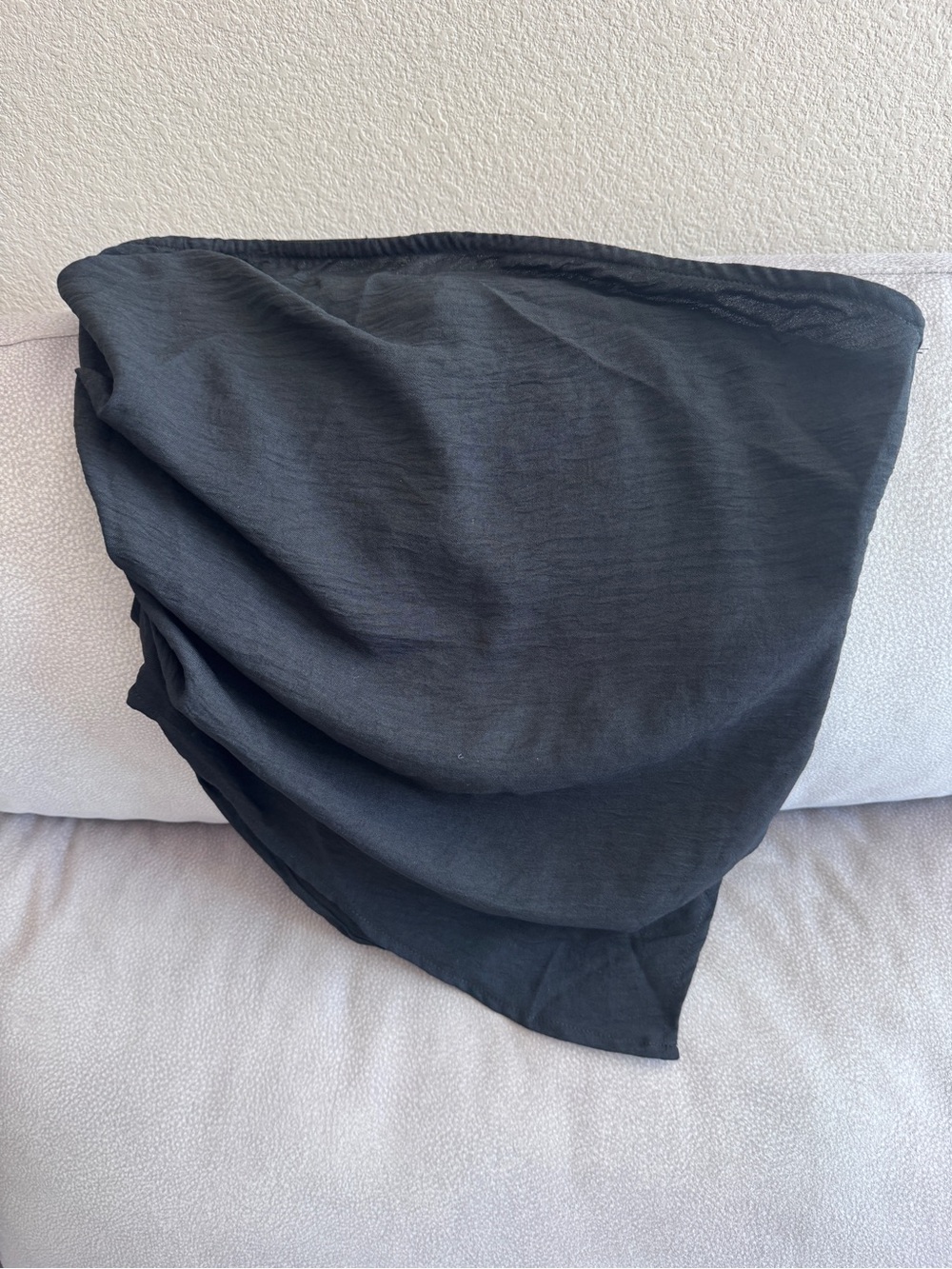 Fashion Nova Black Asymmetrical Top